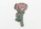La broderie de fleur de modèle de Rose raccorde le matériel 100% lumineux de polyester de couleur fournisseur