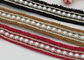Les bandes élastiques décoratives perlées rouges/jaune/noir pour des filles chaussent la décoration fournisseur